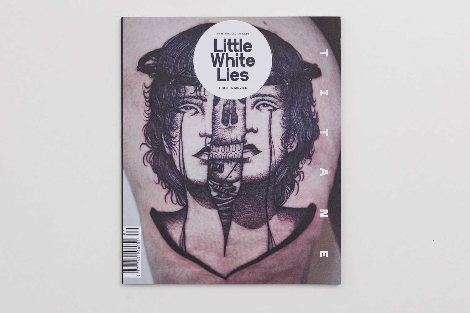 Revista "Little White Lies" portada Titane