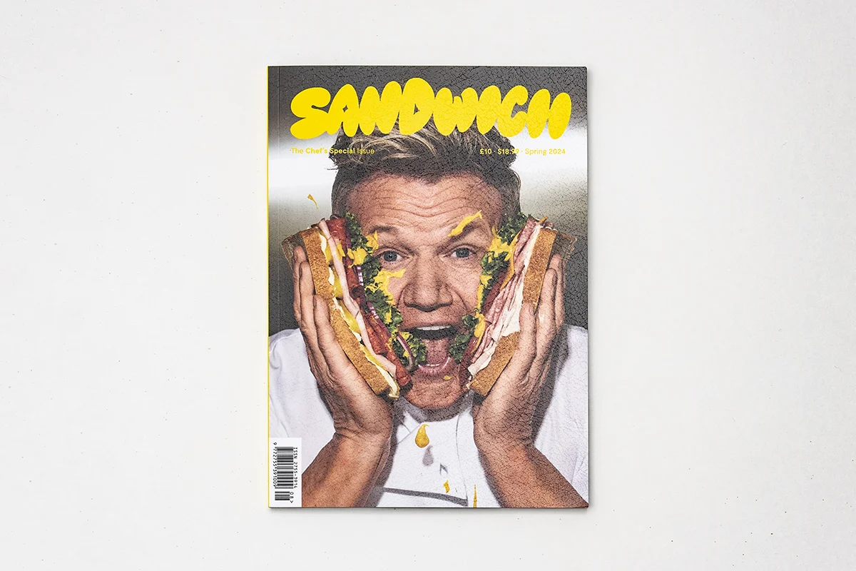 Revista Sandwich, Reino Unido. Portada con Gordon Ramsey