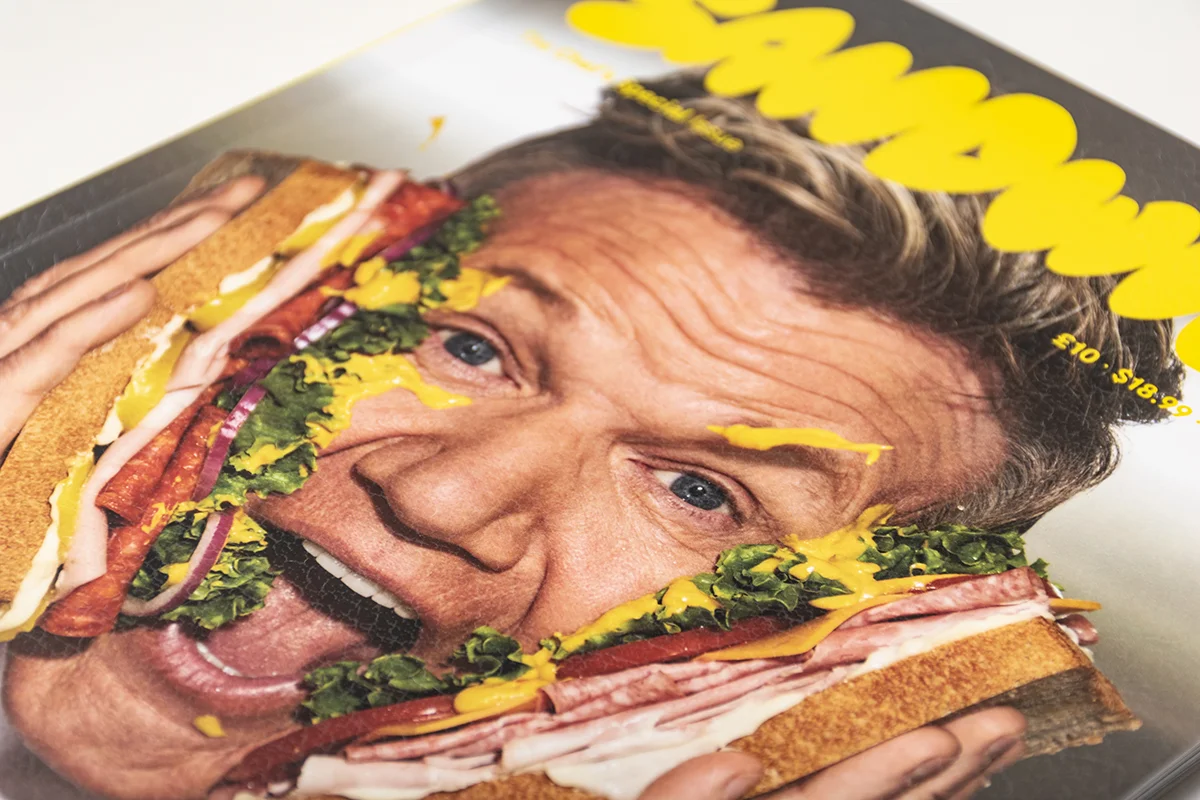 Revista Sandwich, Reino Unido. Portada con Gordon Ramsey