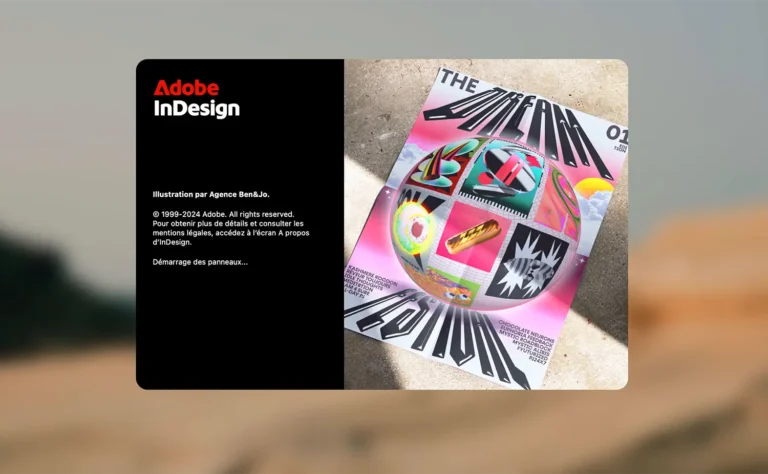 InDesign CC 2025 pantalla de carga.