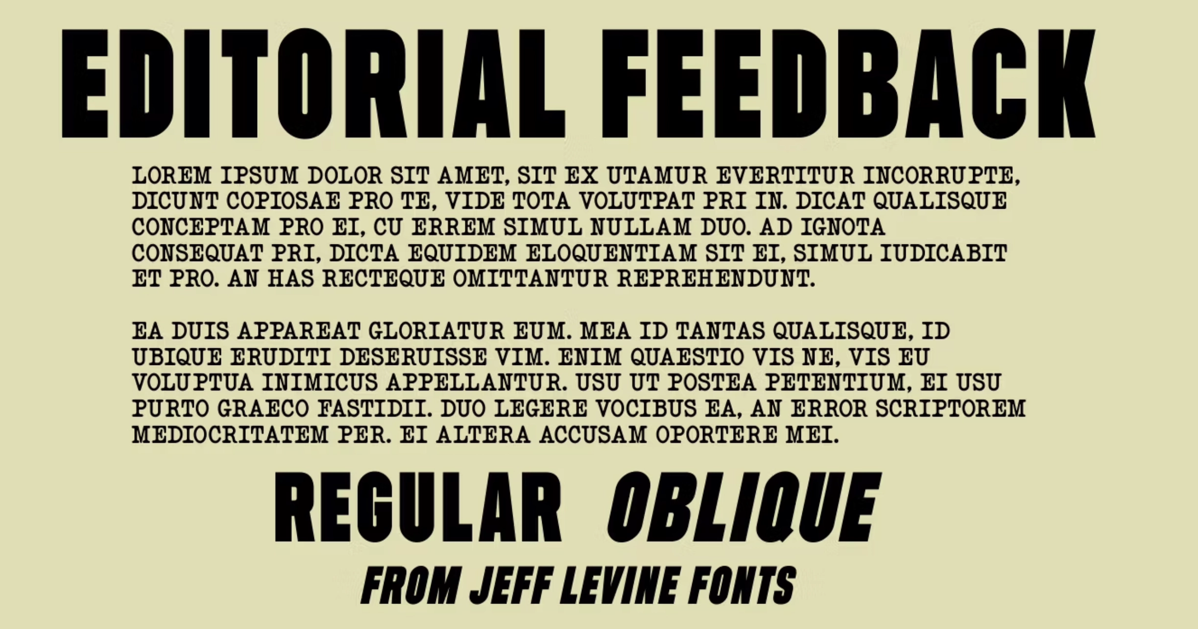 Tipografía Editorial feedback