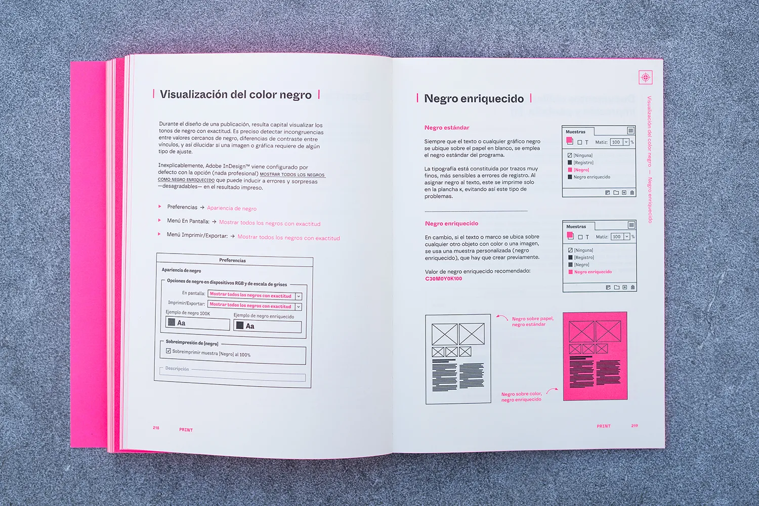 Pliego cenital de InDesign Lab de Salva Cerdá y editado por Impresum Books. Trucos sobre preimpresión.