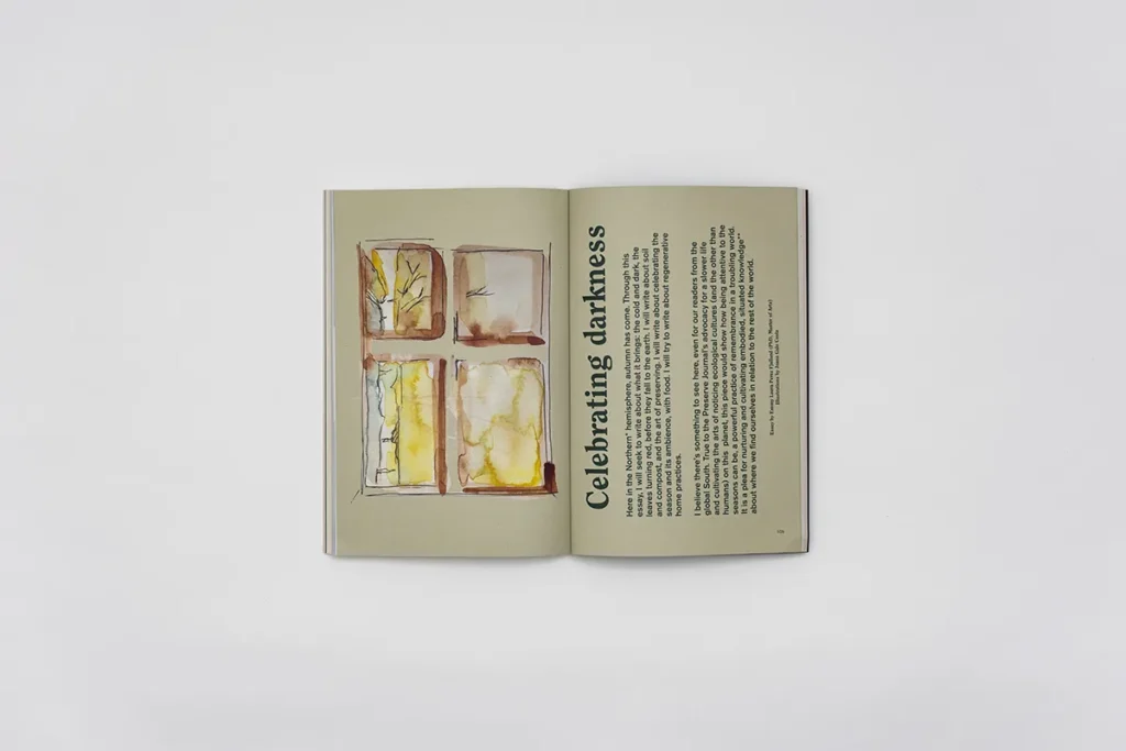 Detalle de revista independiente con enfoque político, donde la edición y el diseño funcionan como herramientas de discurso.